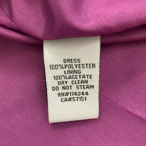 Eliza J Floral Fit and Flare Dress Women's Size 8 Purple Gray Sleeveless A Line - Picture 8 of 8